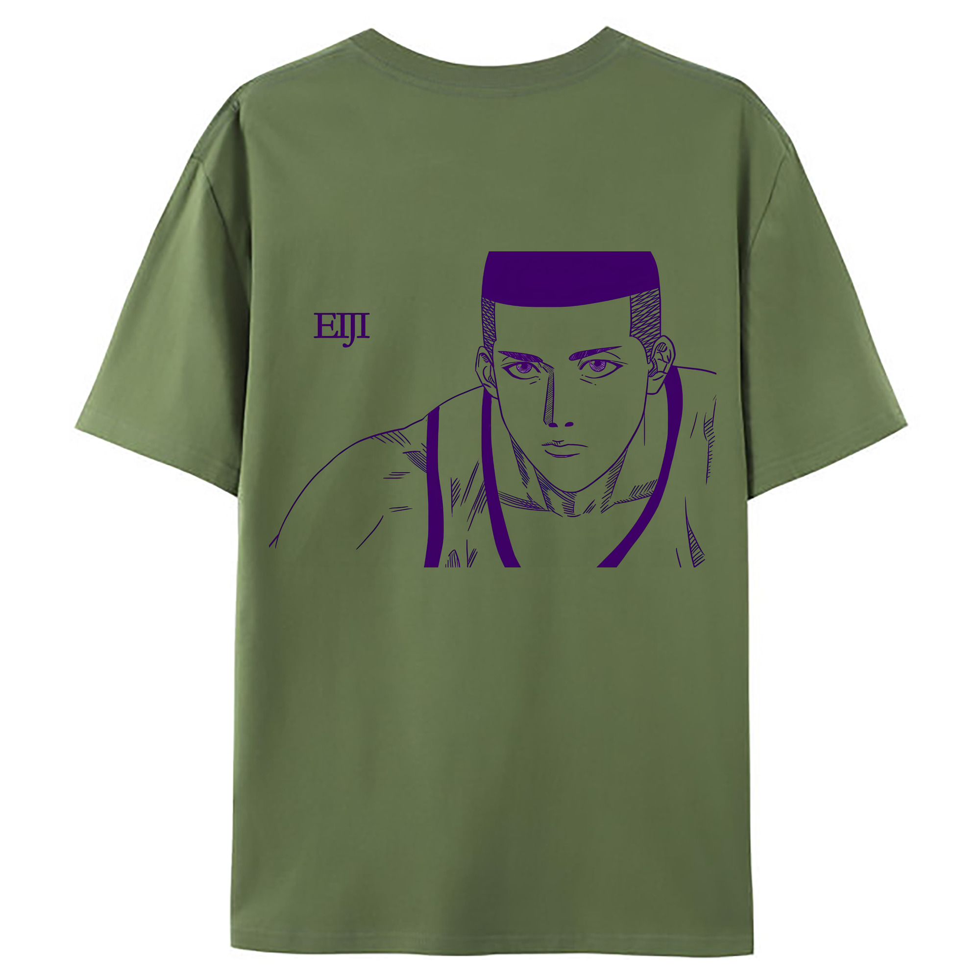 （画像用） SLAM DUNK／スラムダンク 綿100％ メンズ半袖Tシャツ（バックプリント） 通気性